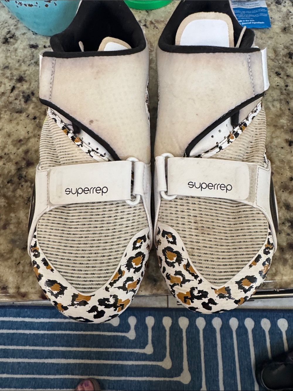 Nike Leopard-Accent CYCLE SHOES Shoes - Cream, Black & Yellow